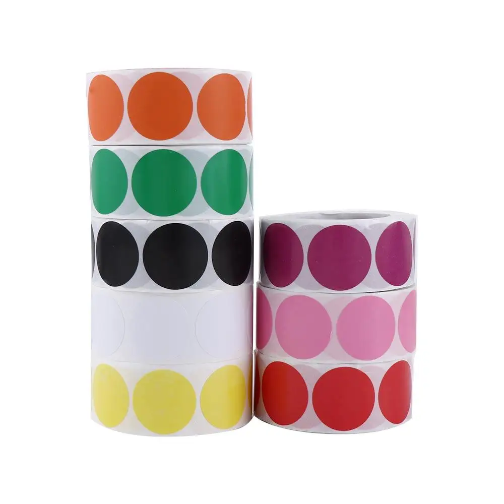 

Easy to paste Safety Odorless Multicolor 500PCS DIY Label Mark Sticker Paper roll