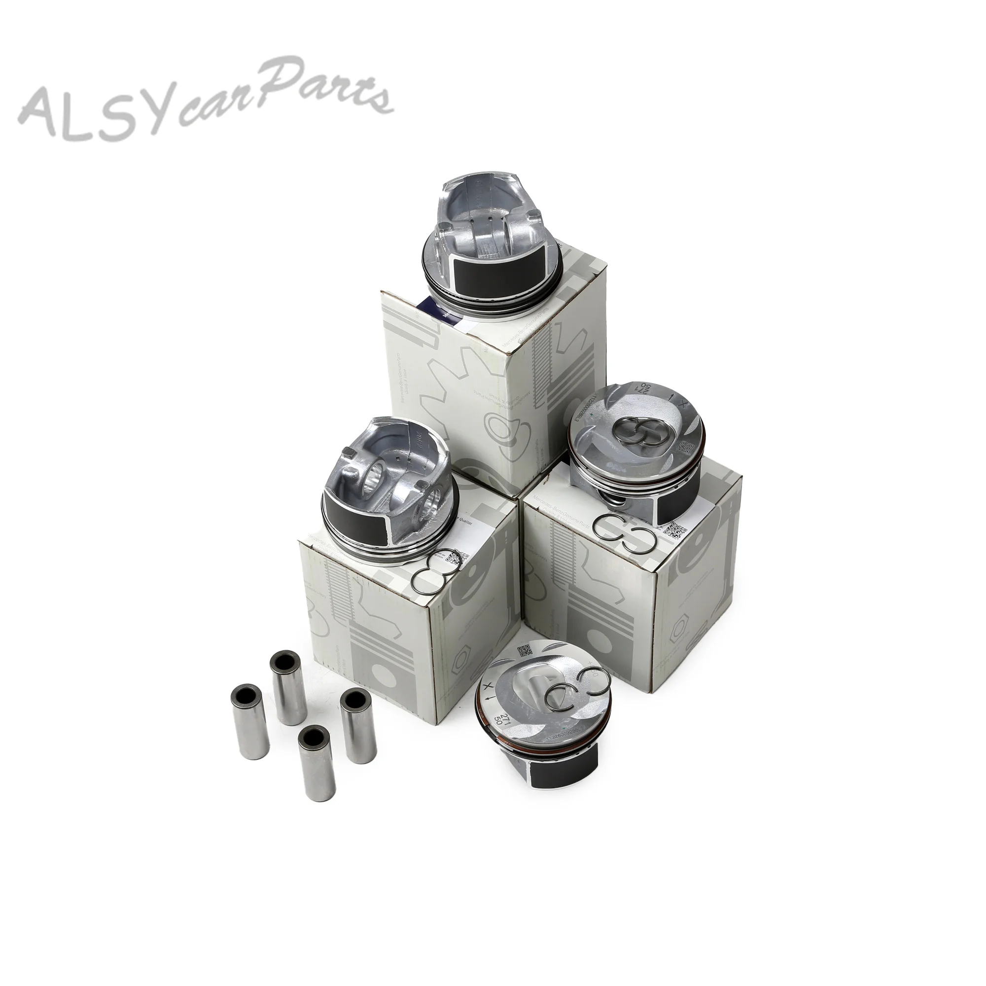 Engine 4PCS Pistons Set Oversize 0.5MM A2710305117 For Benz C 200 E 200 260 CGI Coupe M271.860 SLK200 M271.861 8912690000