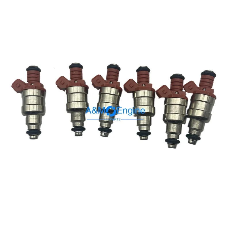 Boquillas de inyectores de combustible de repuesto, 6 uds., para Jeep Comanche Cherokee Wagoneer 4.0L 242Cid L6 53003956 FJ26 1987 1988 1989 1990