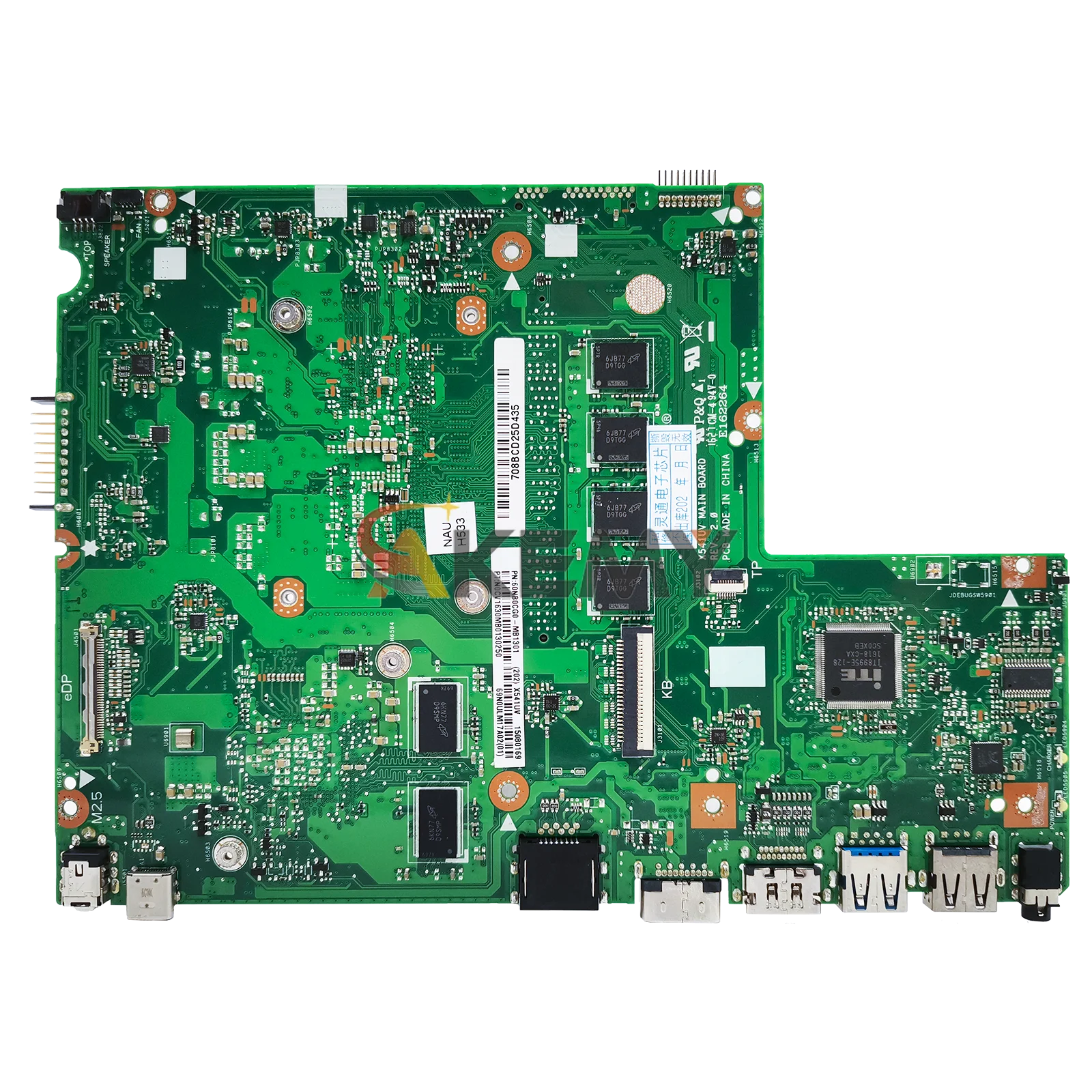 X541UV Laptop Placa-mãe Para ASUS VivoBook X541UVK R541U X541UV A541U X541UJ F541U A541U X541UAK X541U Mainboard I3 I5 I7 CPU