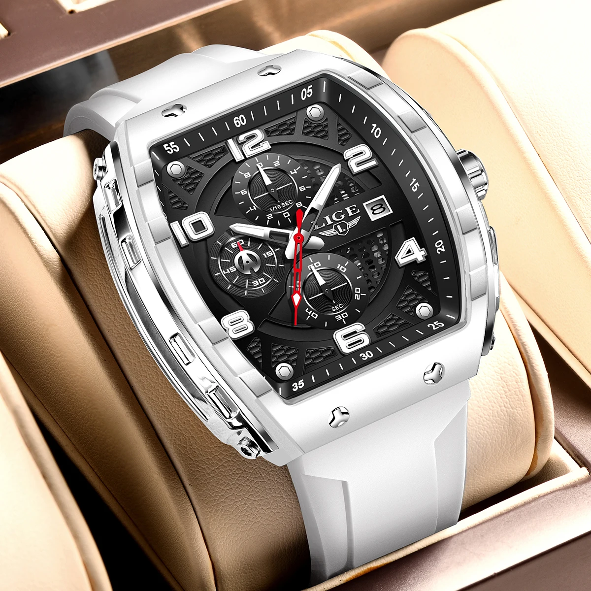 Outdoor Lighting Timer - LIGE 2026 Luxury Quartz Men Watch