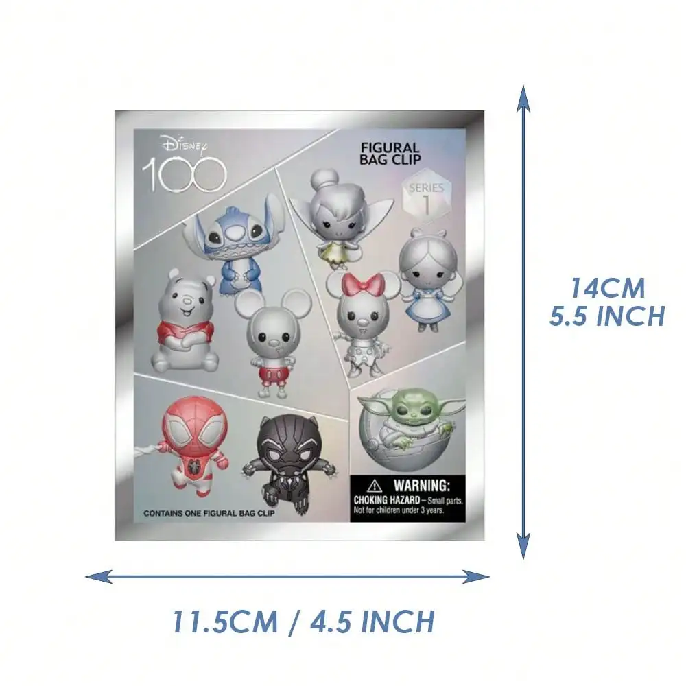 พวงกุญแจกล่องสุ่มลิขสิทธิ์แท้จากดิสนีย์ มิกกี้ มินนี่ สติทช์ วินนี่เดอะพูห์ ของขวัญสำหรับกระเป๋าเป้ 1 ชิ้น ดิสนีย์