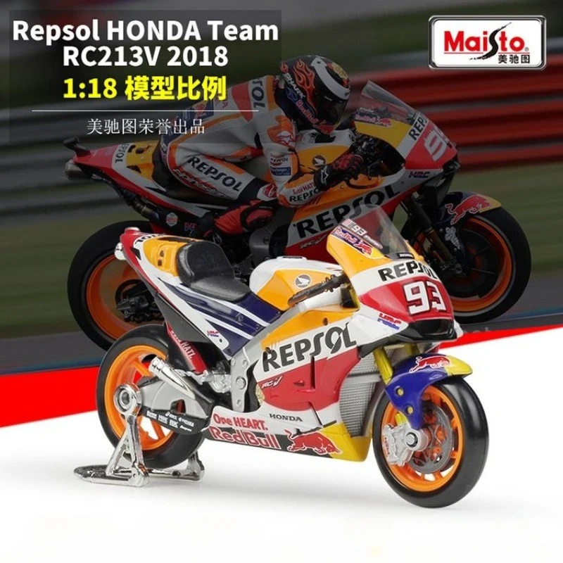 

Maisto 1/18 Honda Repsol HONDA Team RC213V Realistic Alloy GP Motorcycle Model Exquisite Collectible Ornament for Boys