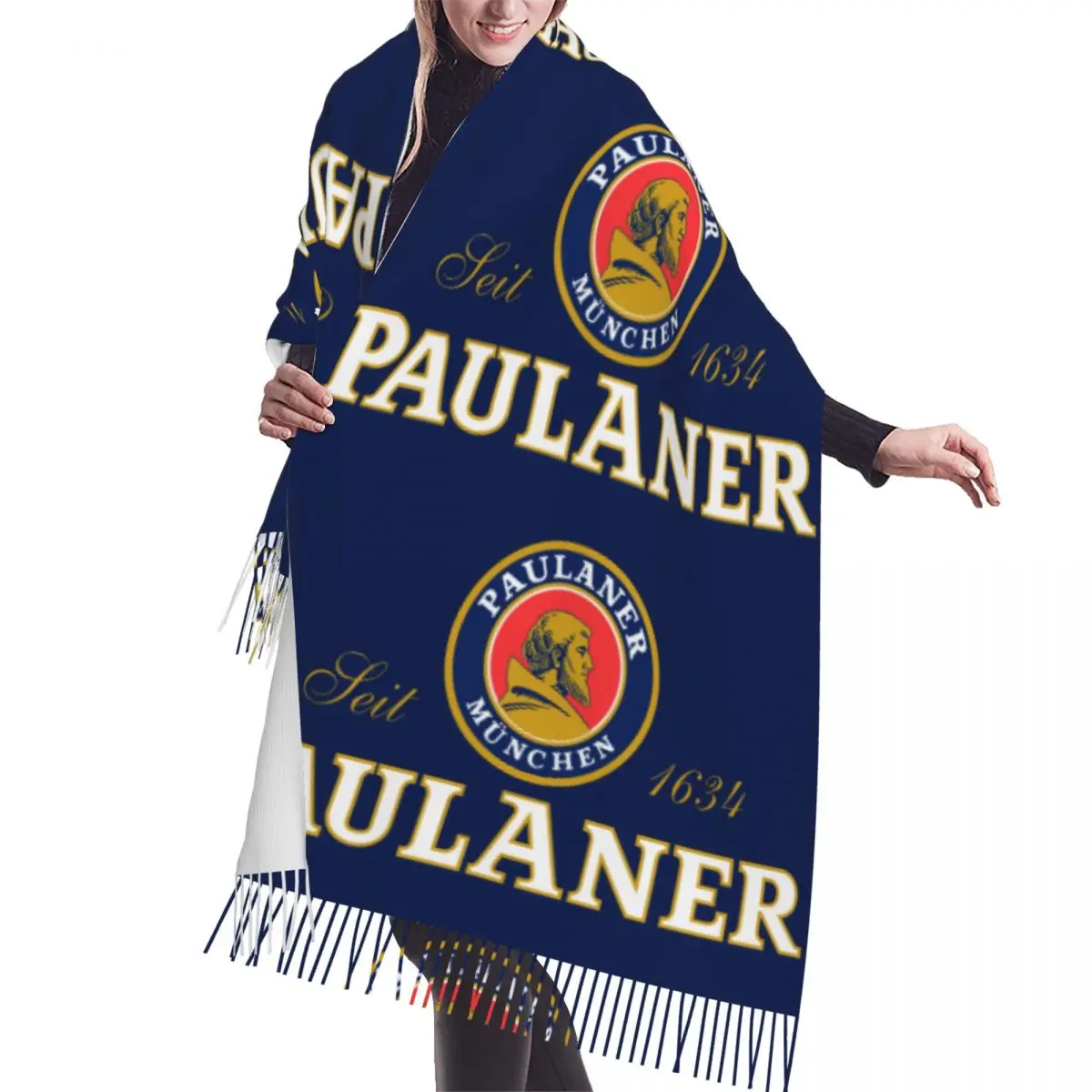 

Personalized Print P-paulaners Spezi Love Scarf Men Women Winter Warm Scarves Drink Lover Shawl Wrap