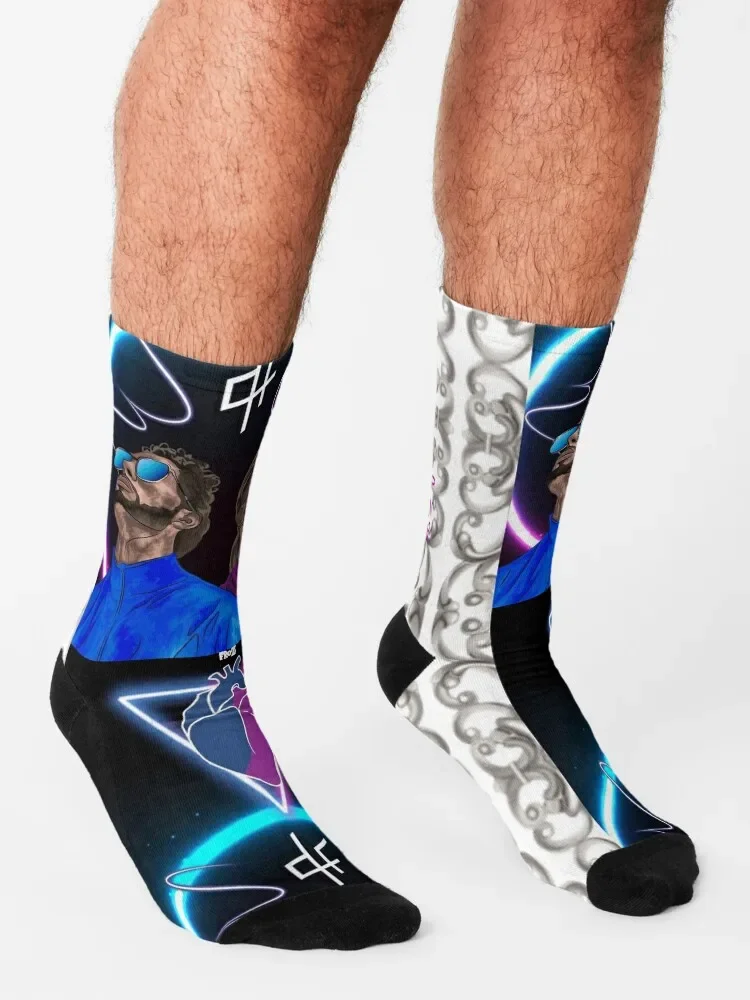 Pnl-df coeur et tete dans l'espace Socken lose lustige Geschenke Schuhe Socken Damen Herren