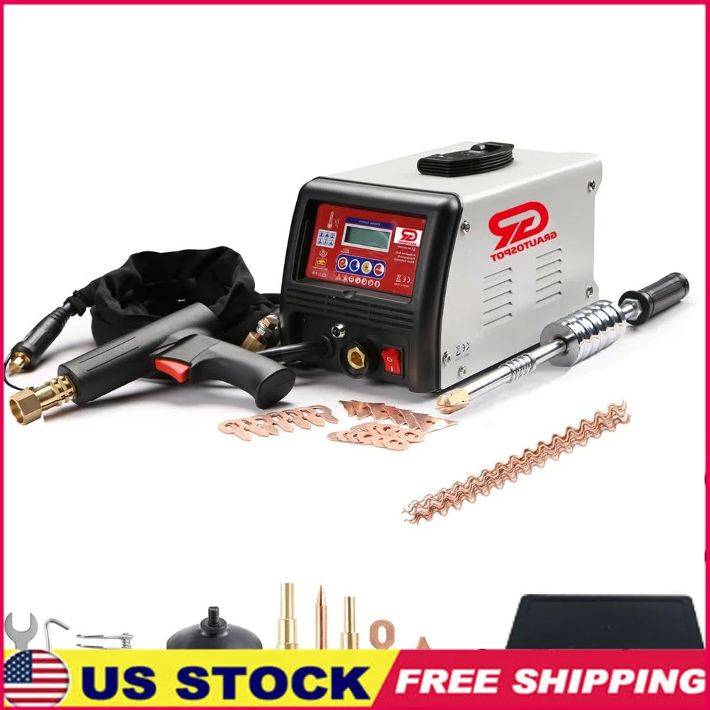 Spot Welder Dent Puller Machine 110V 3KW Panel Welding Tool 9 Models Car Body Repair Kit Multi-function Stud Metal Repair