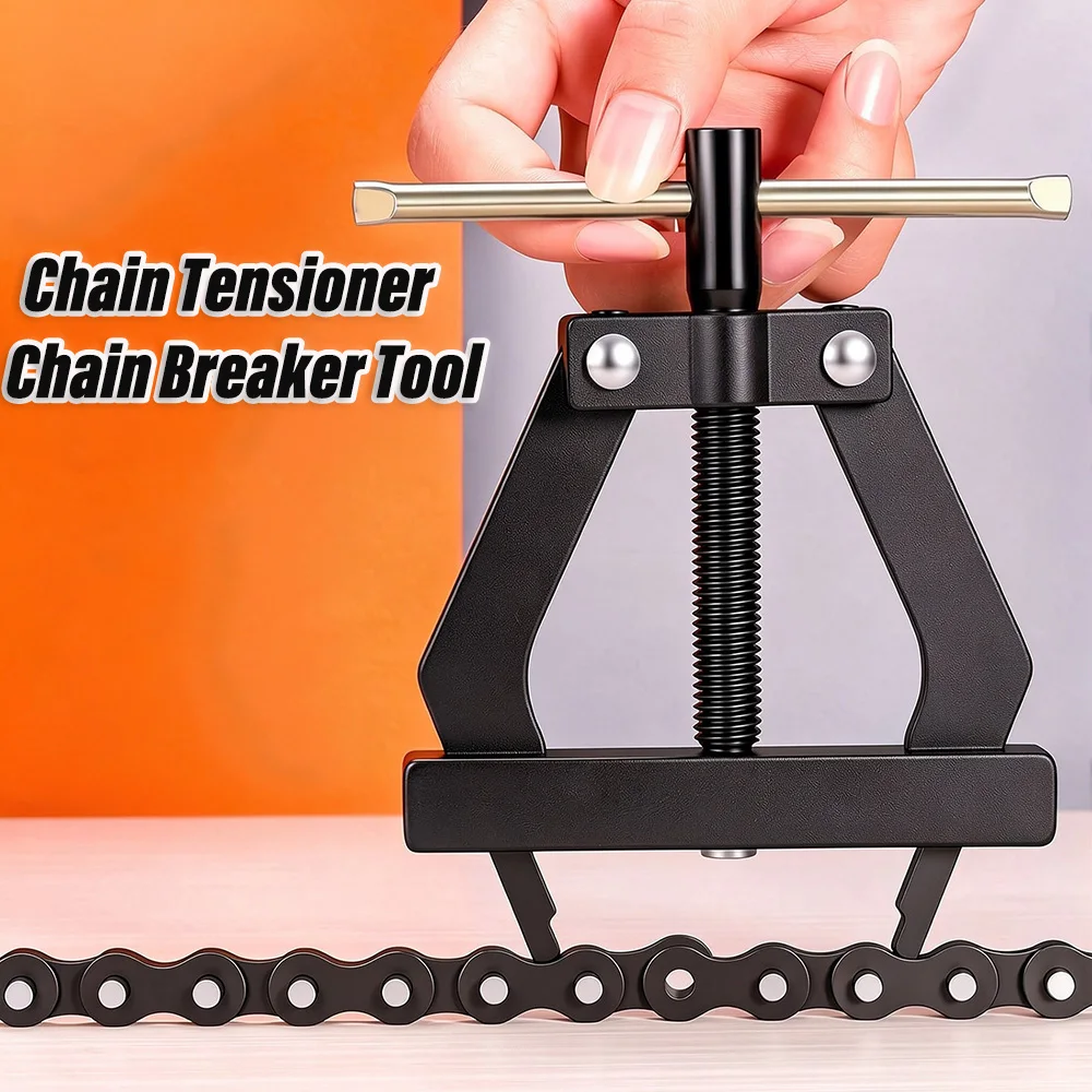 Motorcycle Bicycle Chain Tool Kit High Hardness Roller Breaker Cutter Tightener Repair Tension Holder For Harvester Chains Tools