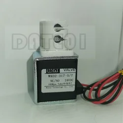 WK02 Three-way Clamp Type Pinch Valve Squeeze Valve Pressure Relief Valve Miniature Clamp Break Solenoid Valve 24V