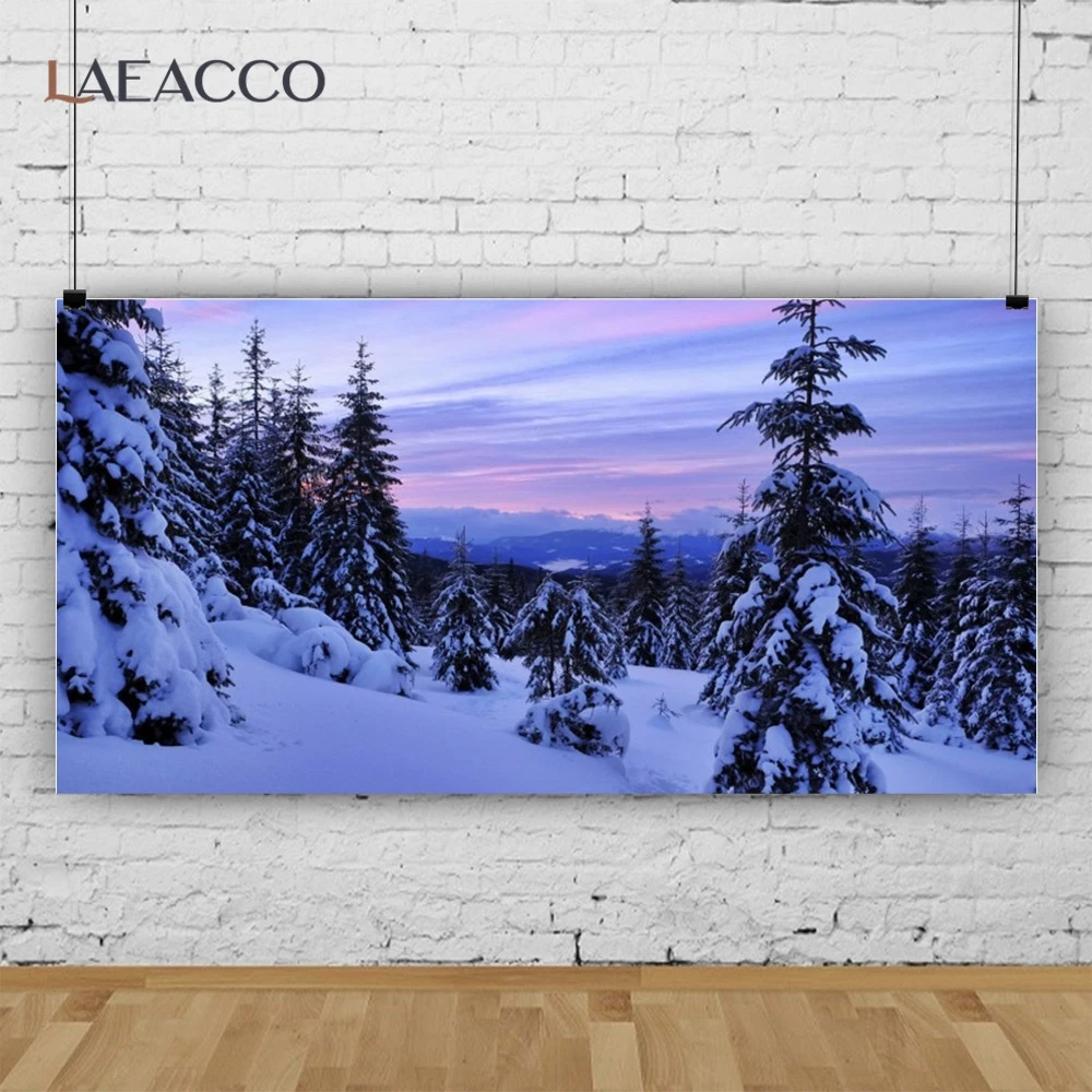 خلفية التصوير الفوتوغرافي للغابات الثلجية الشتوية ، تساقط الثلج ، الجبال الثلجية ، المناظر الطبيعية ، ديكور غرفة المعيشة ، خلفيات ضوئية