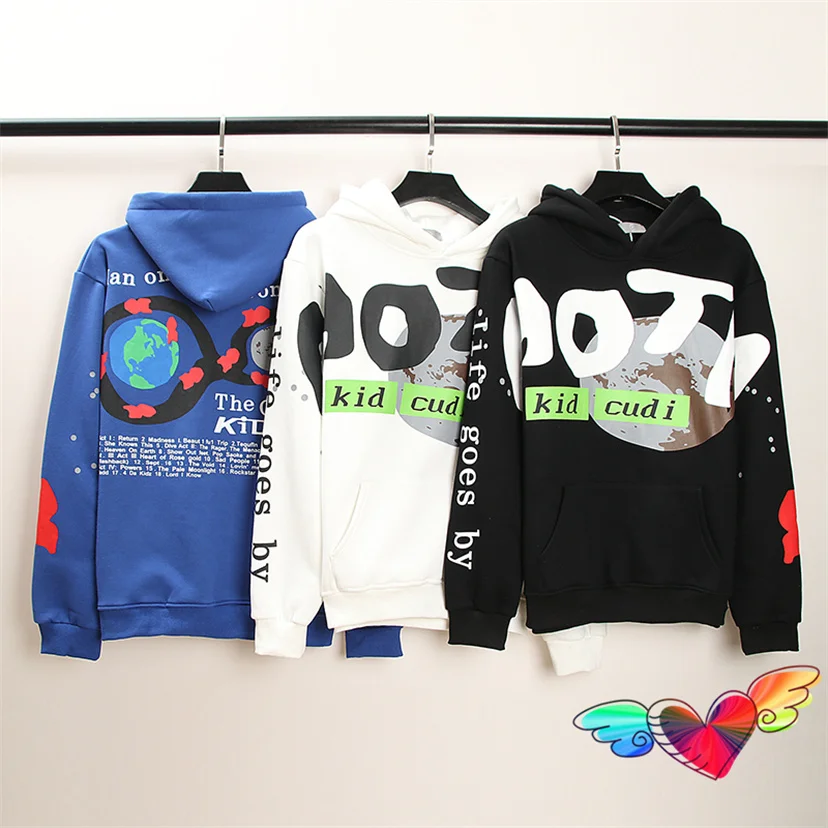 2024 Black Blue White CPFM Hoody Men Women Kid Cudi Hoodie Hip Hop The MOON Pullovers Fleece Sweatshirts