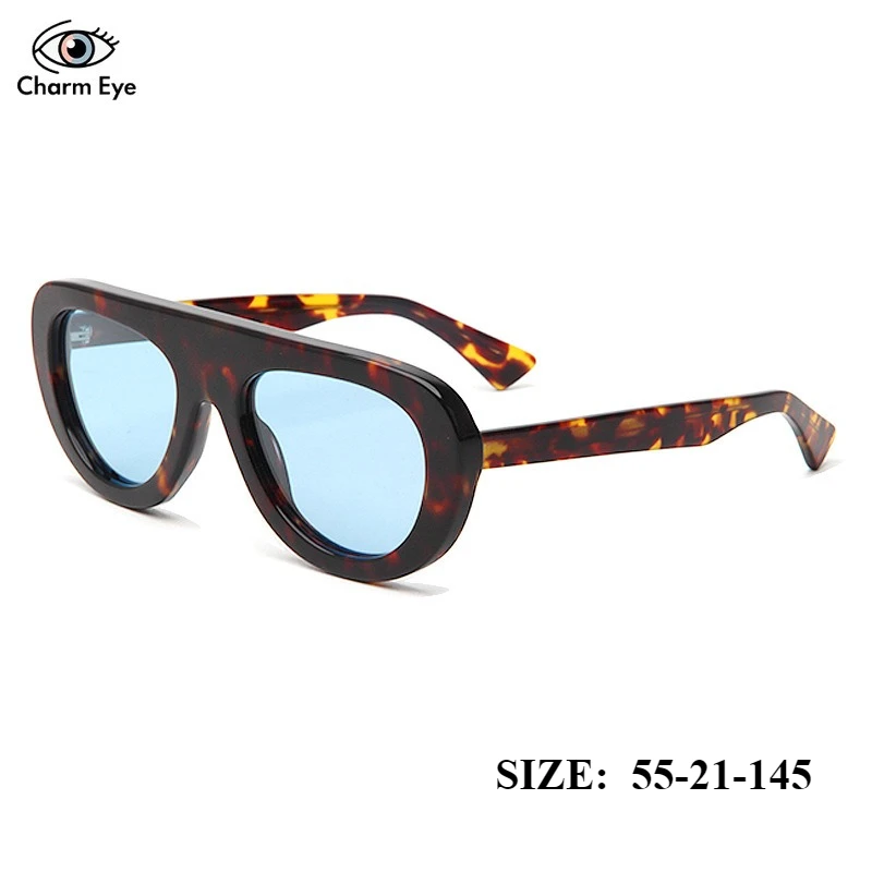 

New Men's Pilot Sunglasses Fashion Personalized Retro Toad Eyewear Large Frame Outdoor Women's UV Resistant Acetate Sun Glasses
