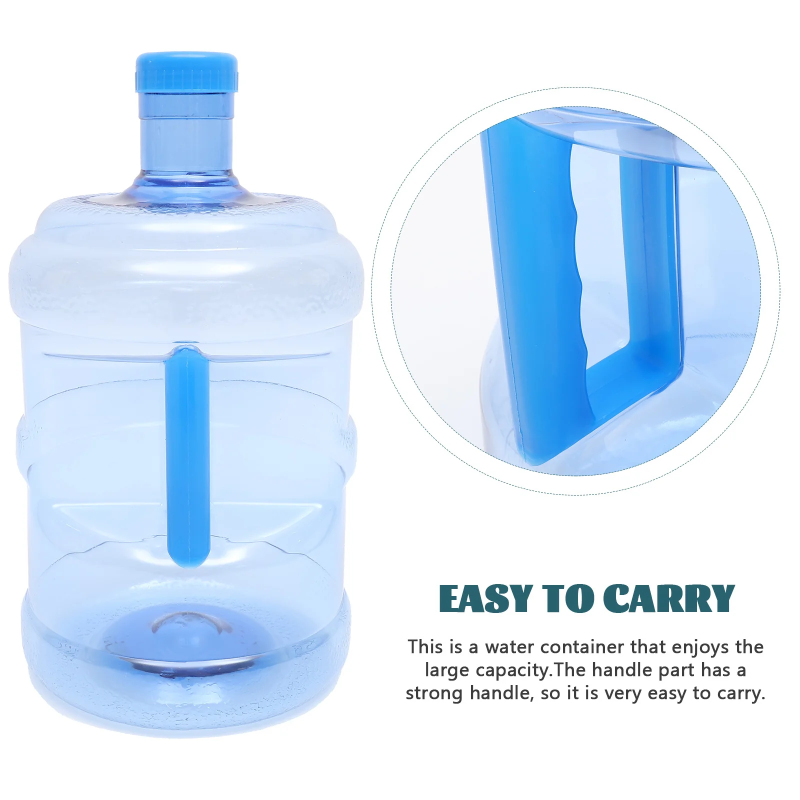 

Large Capacity Thickened Water Jug Portable Outdoor Pc Water Container Camping Supply Reusable Bottle with Handle