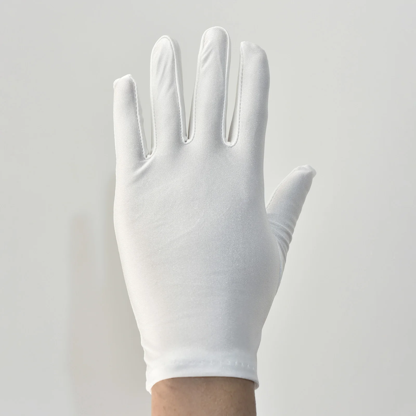 Guanti multifunzionali unisex in spandex ad alta elasticità per gioielli di protezione solare per il tempo libero e etichetta per ricevimenti di intrattenimento