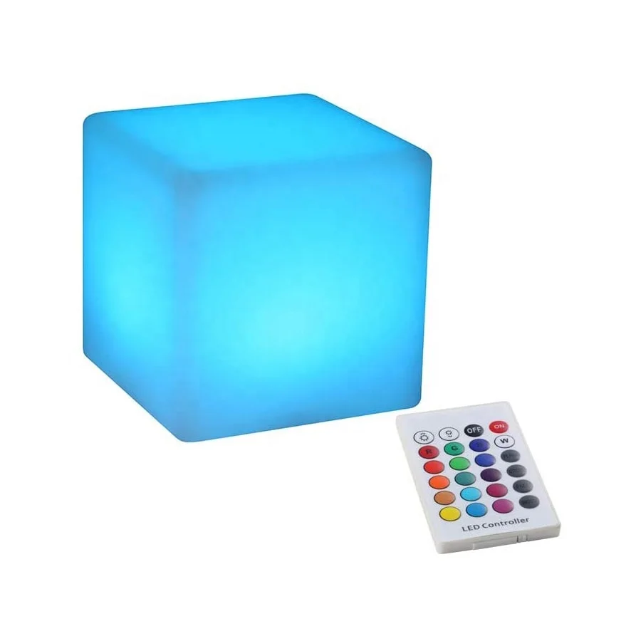 30x30x30cm Cordless LED Cube Chair Light New Removable and Easy Charging LED Module Color Changing and Rechargeable LED Cube