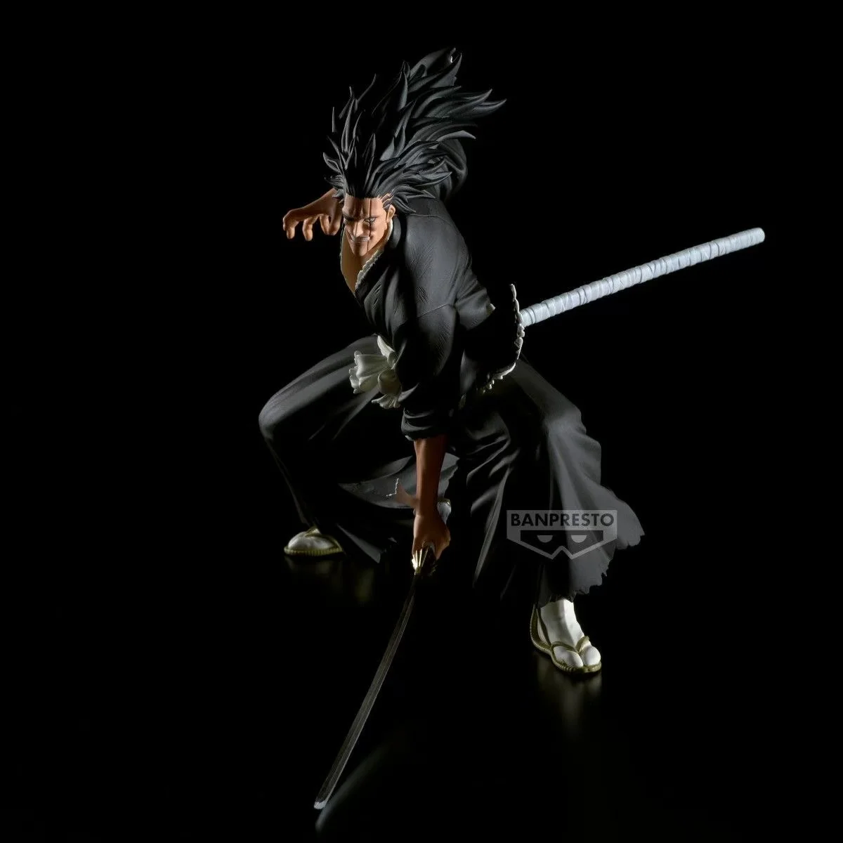 

In Stock Bandai Genuine Banpresto Bleach Vibration Stars Kenpachi Zaraki Battle Pose Anime Character Figure Model Toy