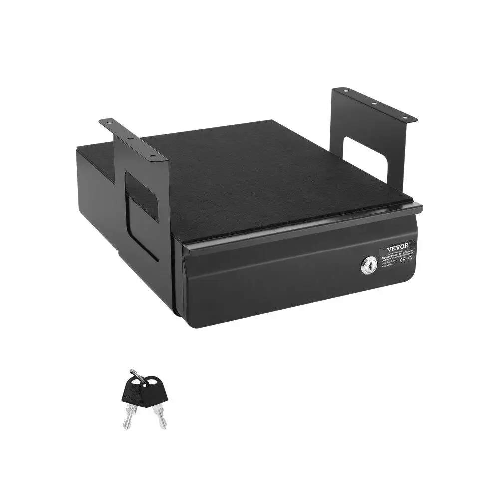 

Lockable Under Desk Drawer Organizer Slide-out Drawer 13 Compartment for home Office