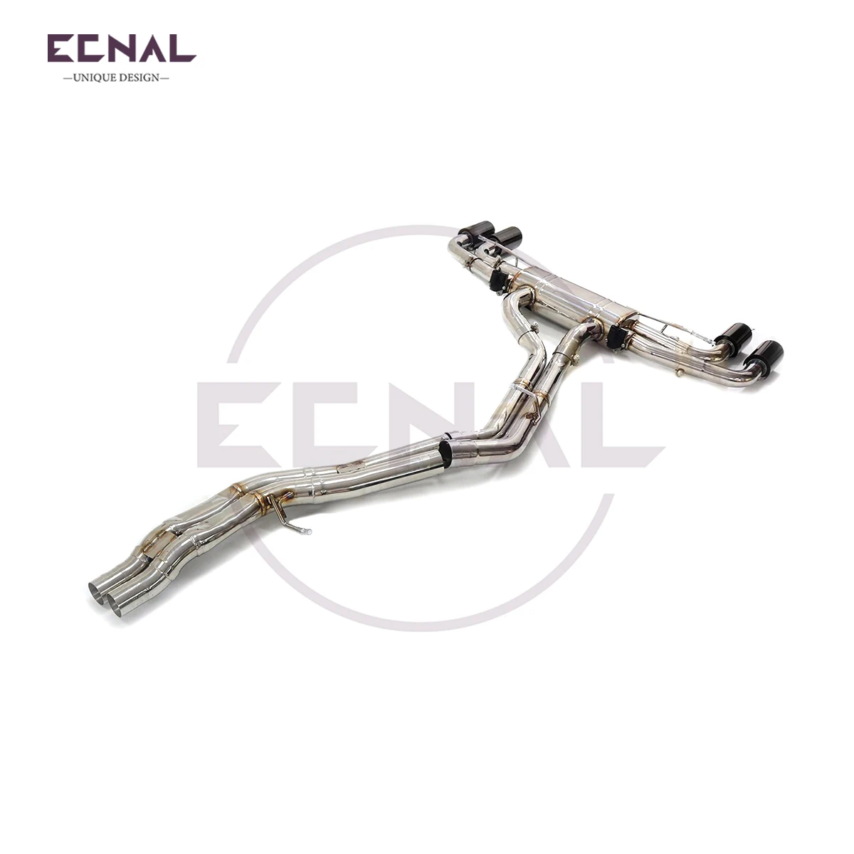 Ecnal Exhaust Catback Pipe for Audi SQ5 3.0T 2017-2024 SS304 High Performance Sport Exhaust System with Valve Muffler