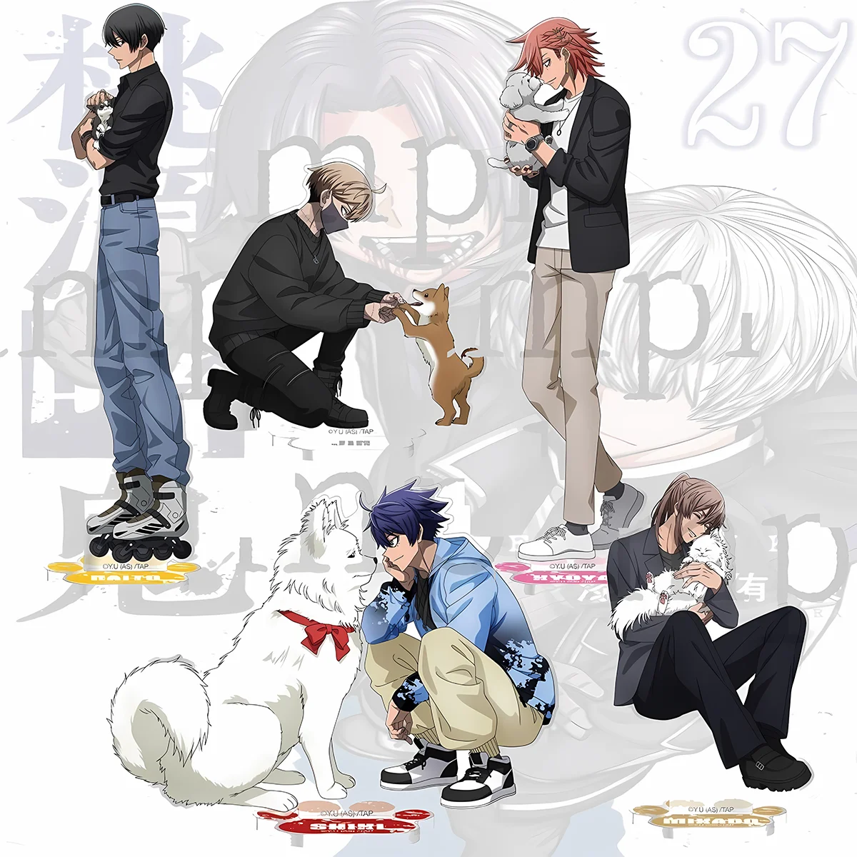 Anime Togen Anki Stylish 15cm Acrylic Stand, Hasumi Akira, Mother's Day Present for Friends and Manga Collectibles keychain