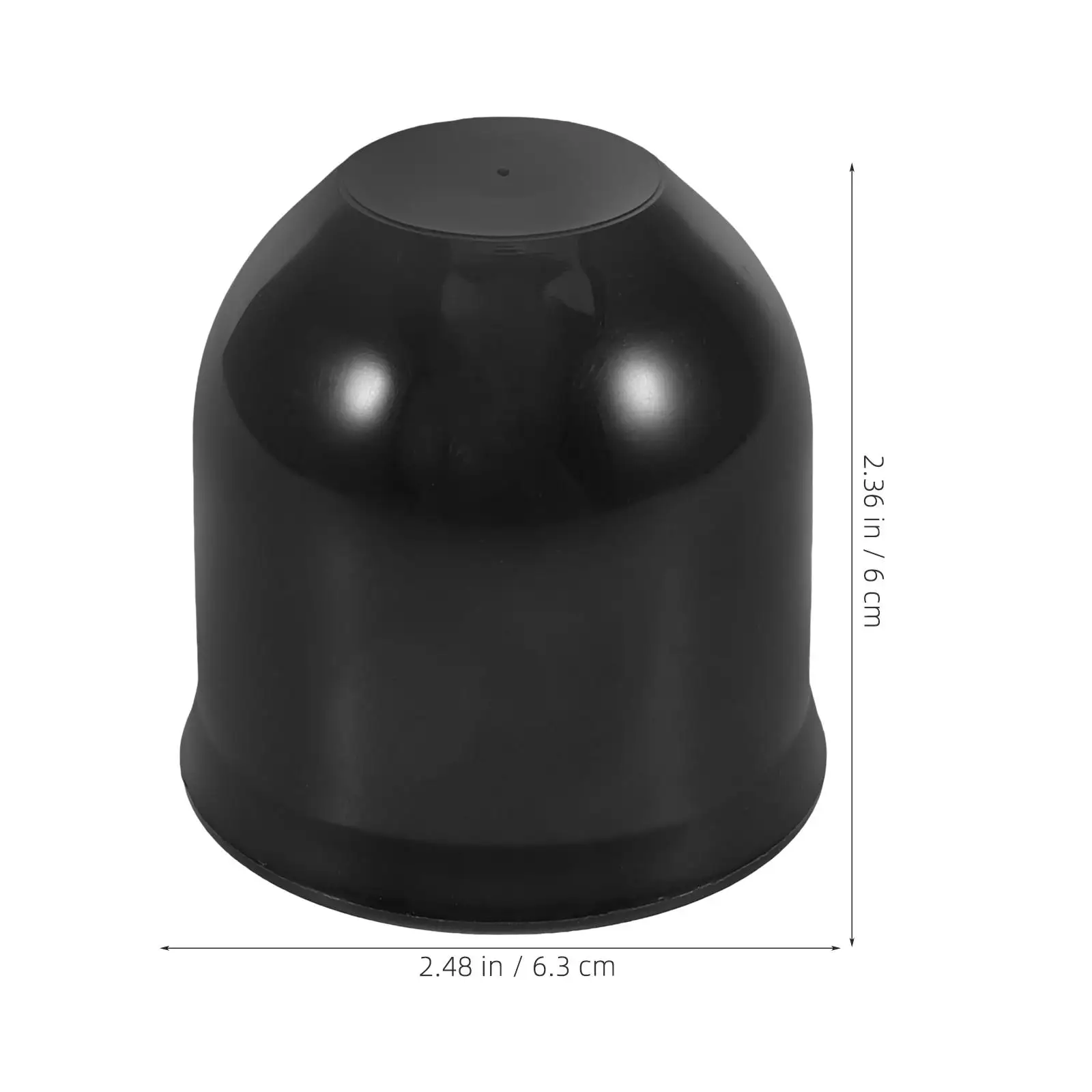 トレーラーボールキャップラムヒッチカバー、RVトリムエンドキャップ、電気ブラックバンパー牽引カバー、プラスチックキャンピングカー