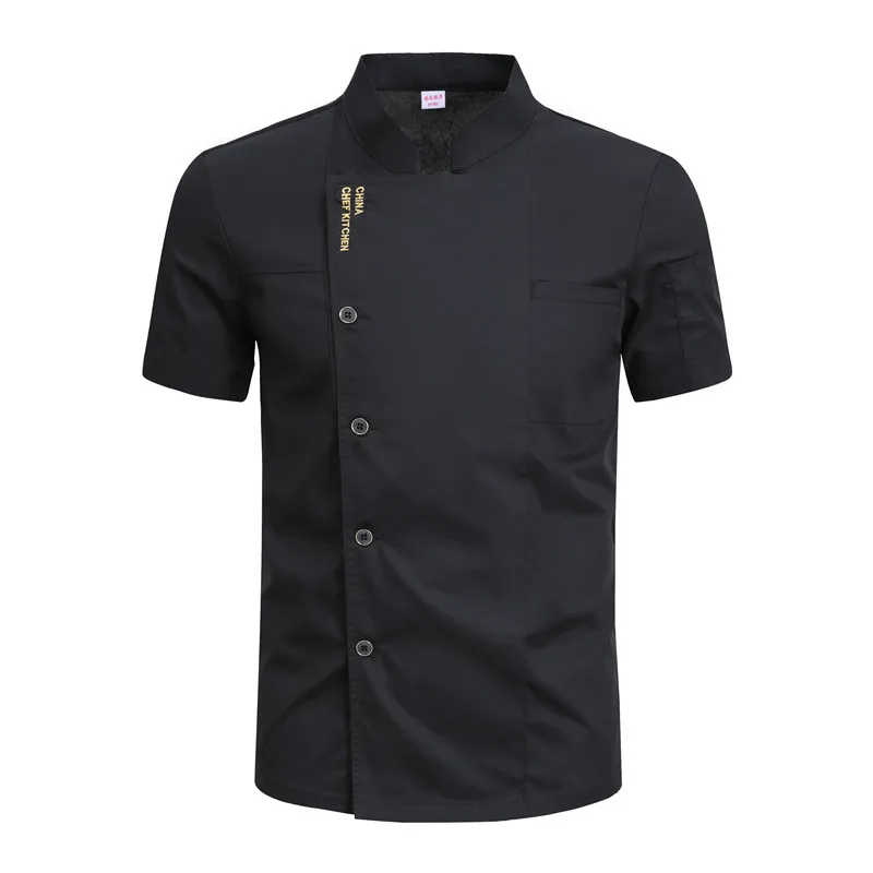 Heren Chef-Koks Jas Hotel Restaurant Keuken Kok Werkkleding Kelner Uniform Chef-Shirt Catering Kostuum Bakkerij Overall Top