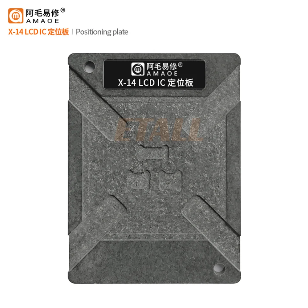 Imagem -04 - Amaoe Lcd ic Plantando Plataforma Tin Reballing Kit Bga Stencil Reparo de Malha de Aço X12 13 14 Tela em 1
