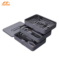JIMIHOME Home Tool Kit General Household Hand Tool Kit with Stackable Tool Storage Box for Homeowner, Diyer, Handyman