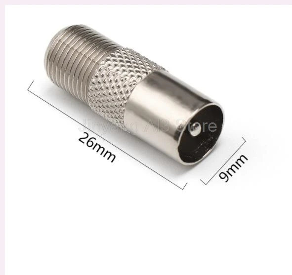 5/10pcs/Lot Aerial Male Adapter F Female To TV Male Converter Satellite Coax Connector Data Sync TV Coaxial Adapter Plug C3
