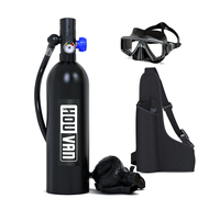 HOUVAN S400PLUS 1L Mini Scuba Tank with 15-20 Min Diving Tank with Pump Portable Oxygen Tank for Diving Underwater Tank travel