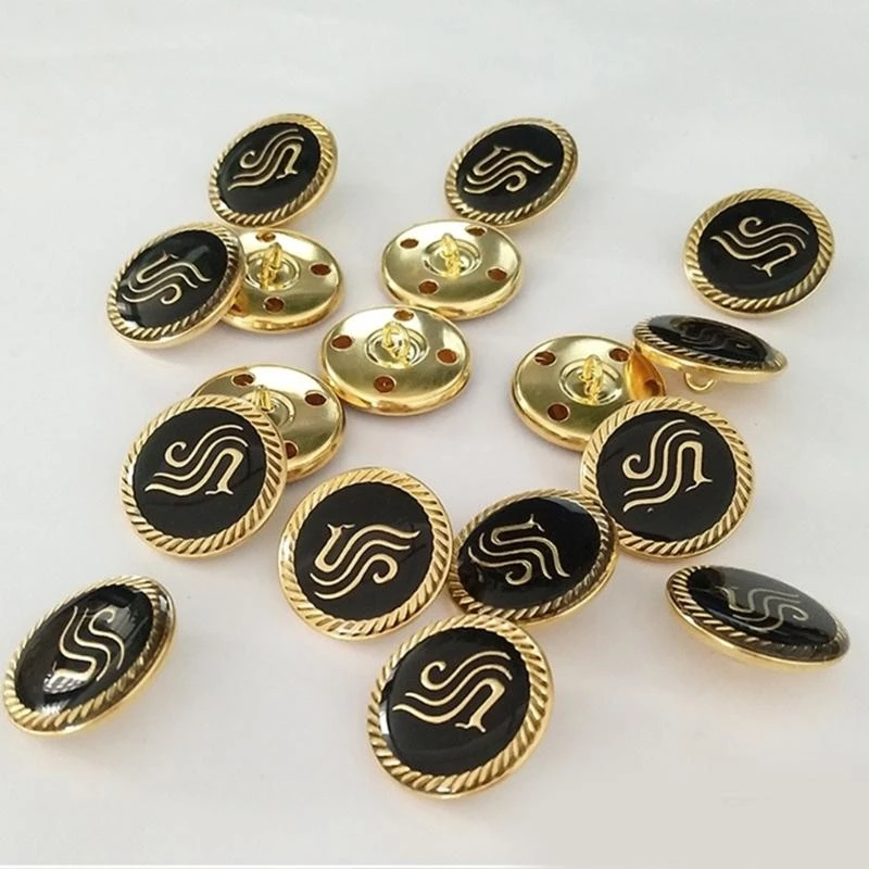 

4 Pcs Jackets Pants Buttons Airport Uniform Buttons for Airport Ground Staff