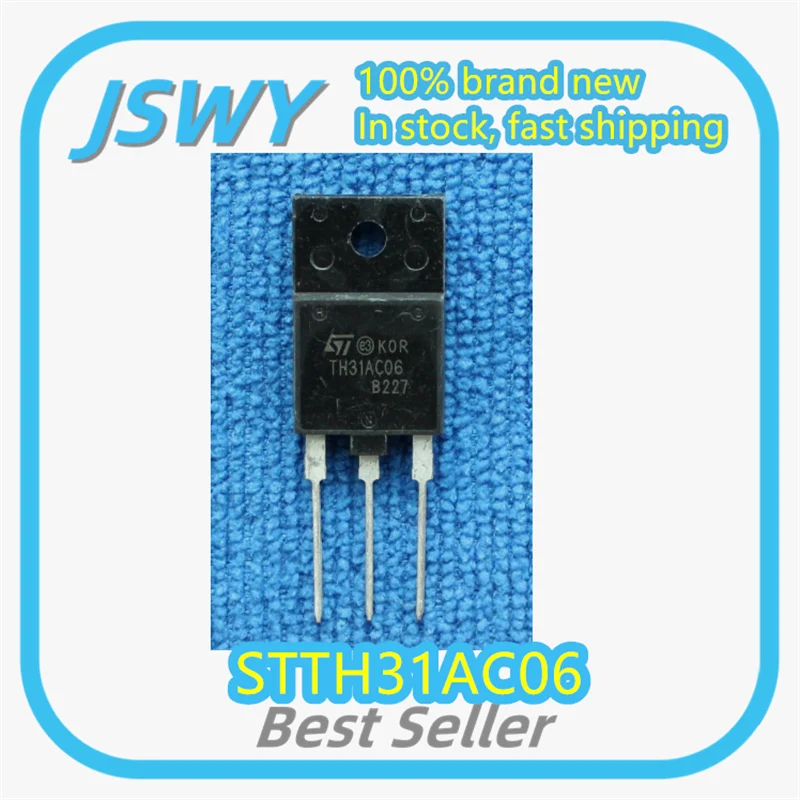 

(10/50pcs) STTH31AC06 Silk-Screen TH31AC06 TO-3PF Integrated Circuit IC Brand New Original Packaging Fast Shipping