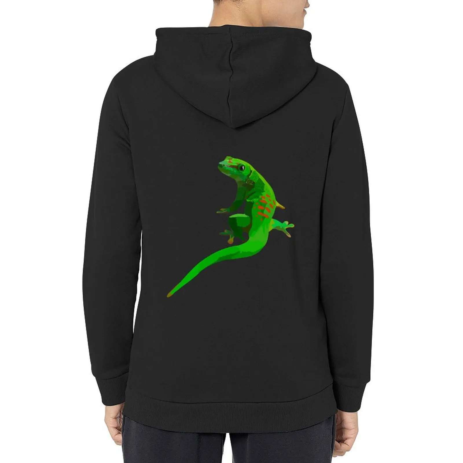 

D is for Day Gecko Hoodie blouse graphic t shirts men men's clothing male clothes men's hoodies