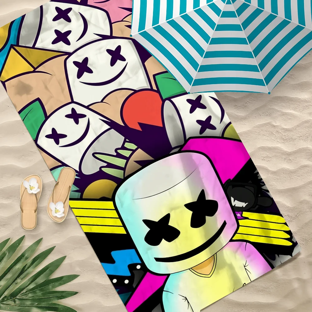 M-mARSHM-ELLO Toalla de DJ para playa, toallas suaves de secado rápido para piscina, regalo para viajes, gimnasio, ducha, deportes de acampada