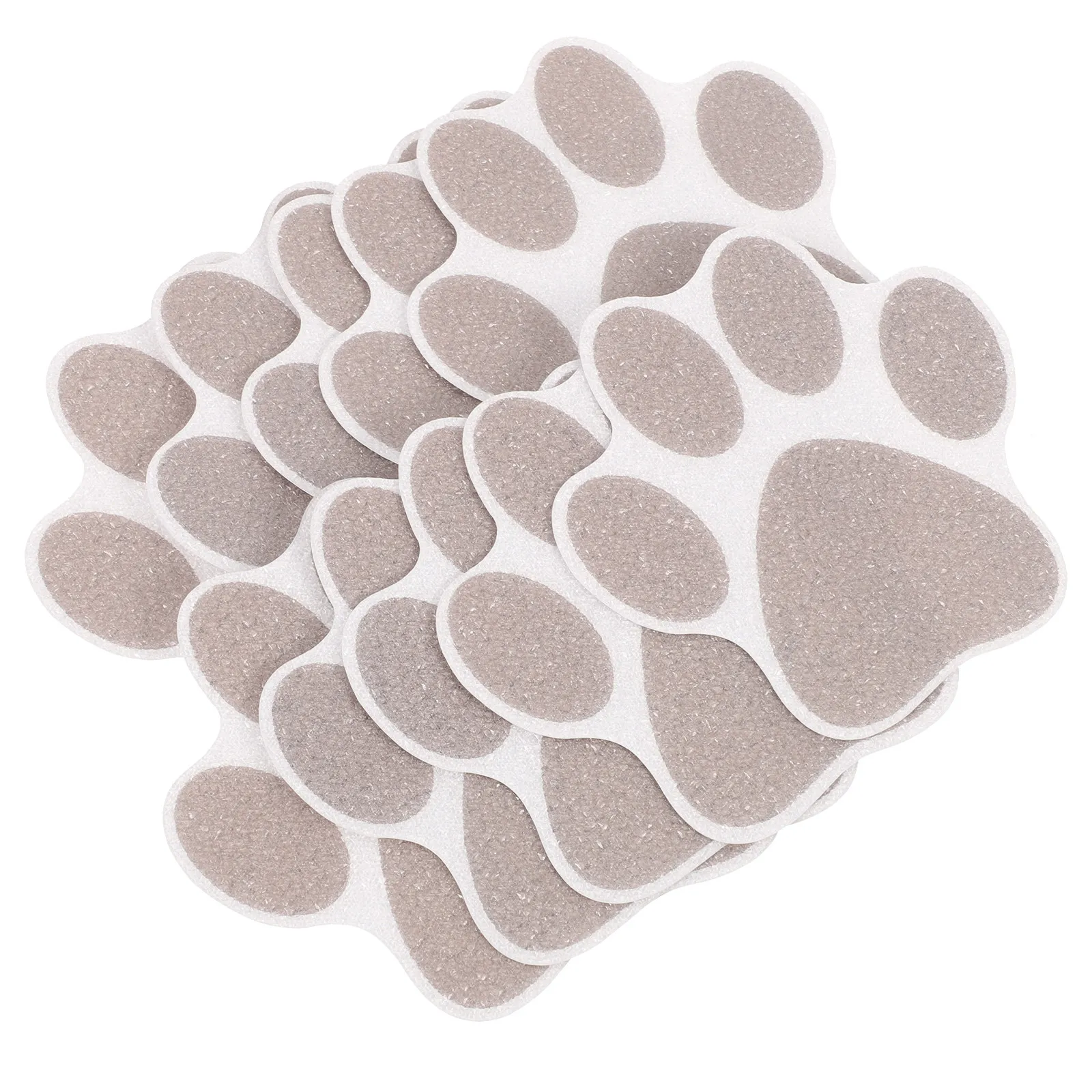 10Pcs Dog Paw Non-Slip Bathtub Stickers Shower Floor Grip Decals for Bathroom Kitchen Stairs Pool Ladder Tub Safety Adhesive