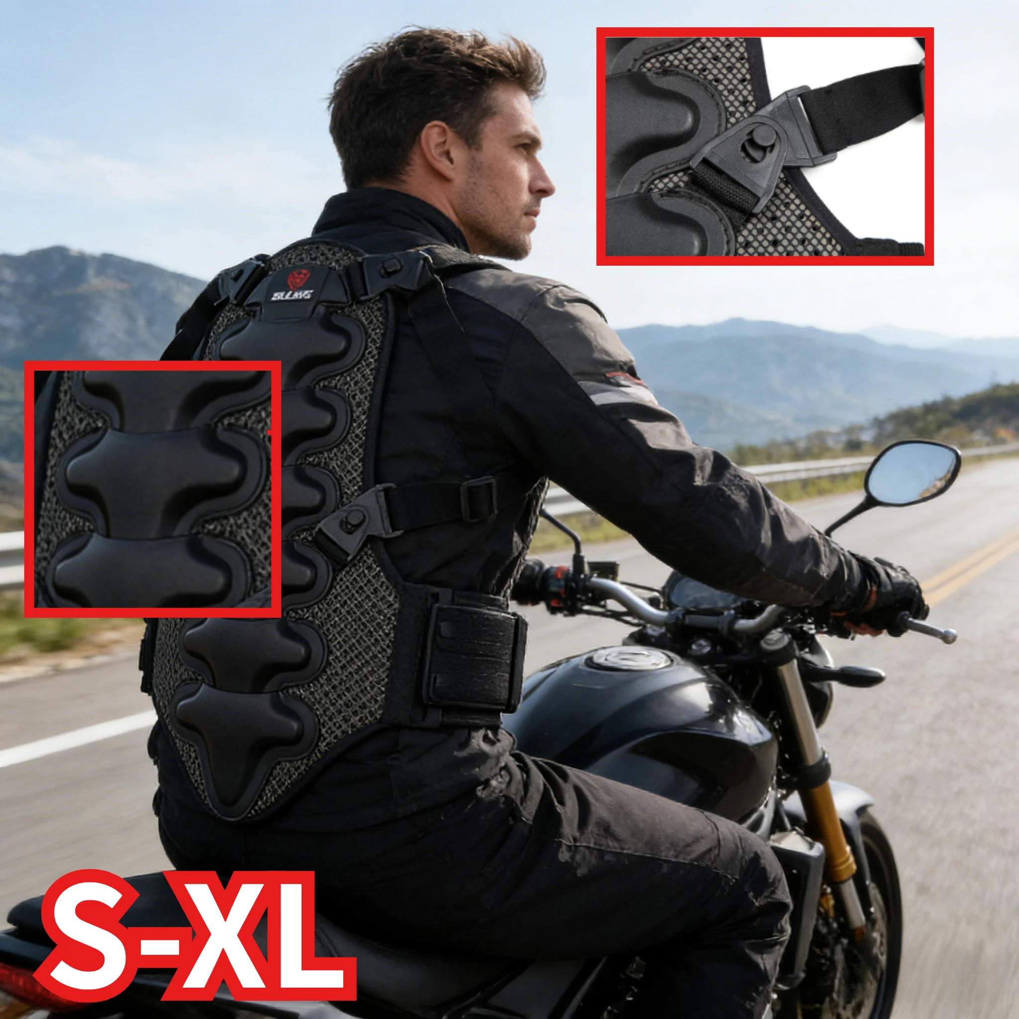 

Утолщенная защита спины из EVA для мотоцикла, дышащая, амортизирующая, для мотокросса и активного отдыха.