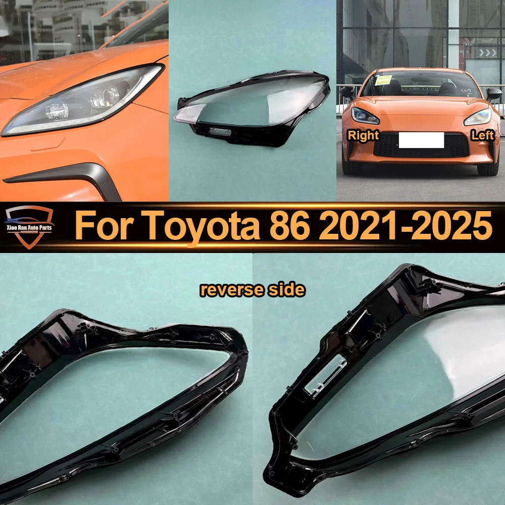 

Car Accessories Headlight Cover 2021 2022 2023 2024 2025 For Toyota 86 Transparent Lampshade Lamp Lens Headlamp Shell Plexiglass