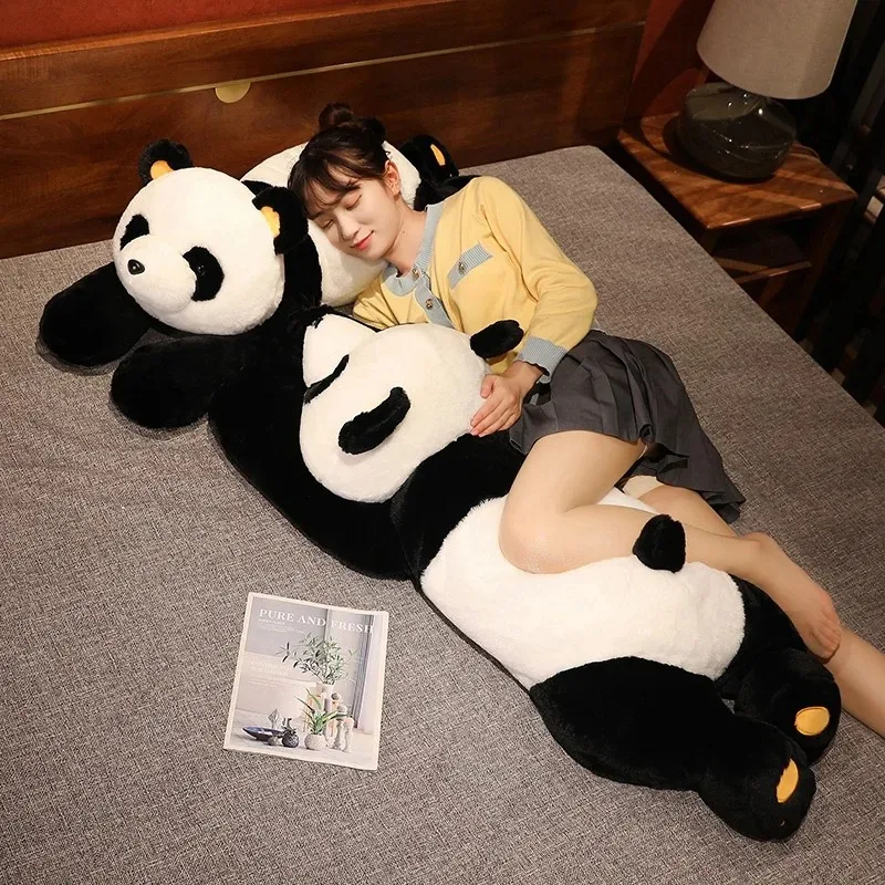 60 cm-120 cm Riesenpanda Plüschtiere Weiches Schlafkissen Cartoon Tier Bär Gefüllte Babypuppe Klassische Kindergeburtstag Weihnachtsgeschenke – Detail 22