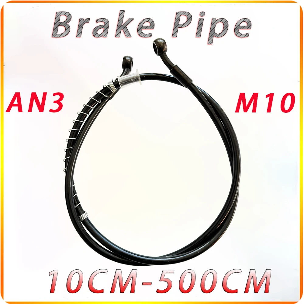 

Black 28°28° 10CM-500CM Motorcycle Universal Brake Hose Clutch or Brake Cable Hydraulic Hose Pipe Line 10mm Banjo Nylon Material