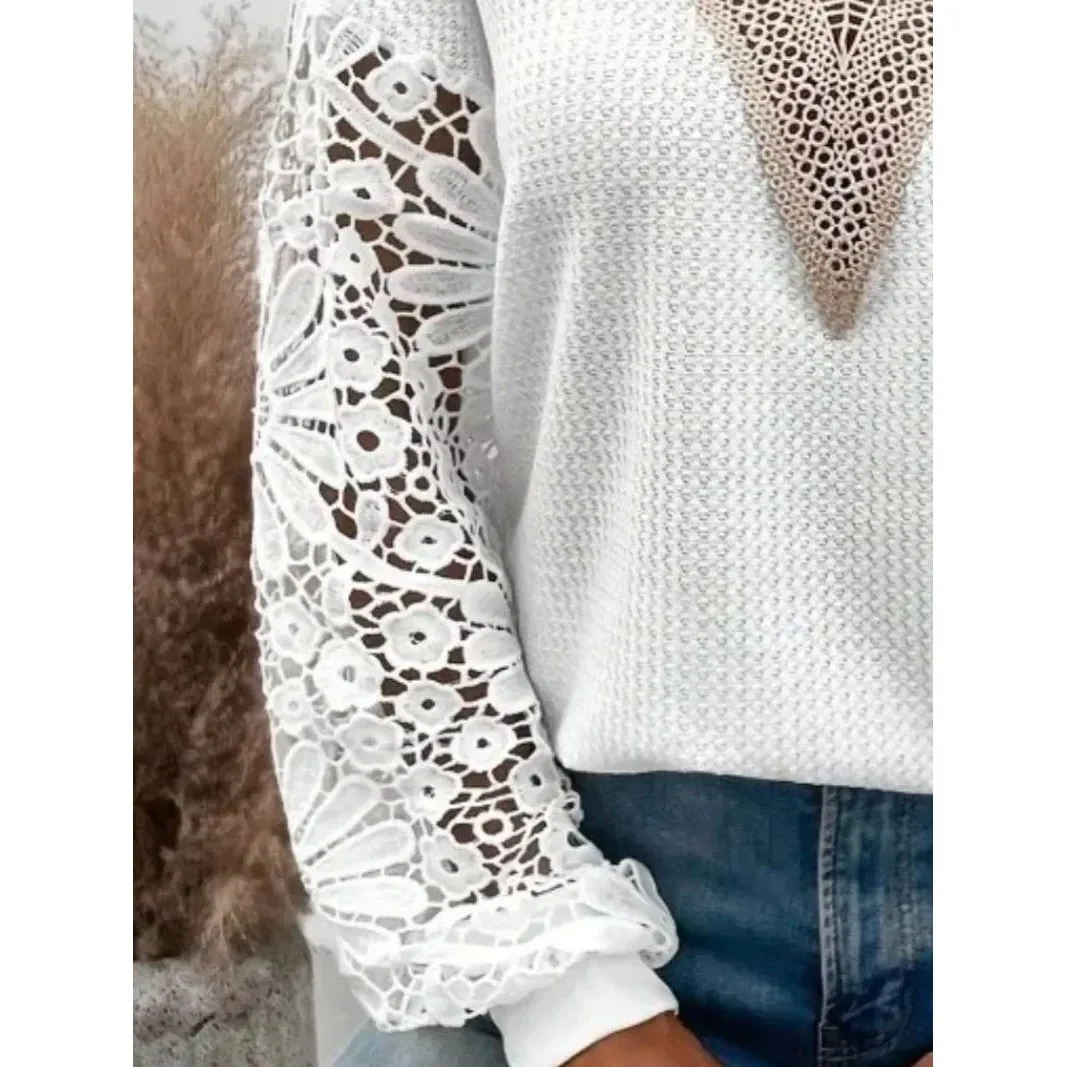 Cseta Casual Fena Plus Size com Decote em V, Ajuste Confortável, Top Faion para Todos os Tamanhos XL-5XL