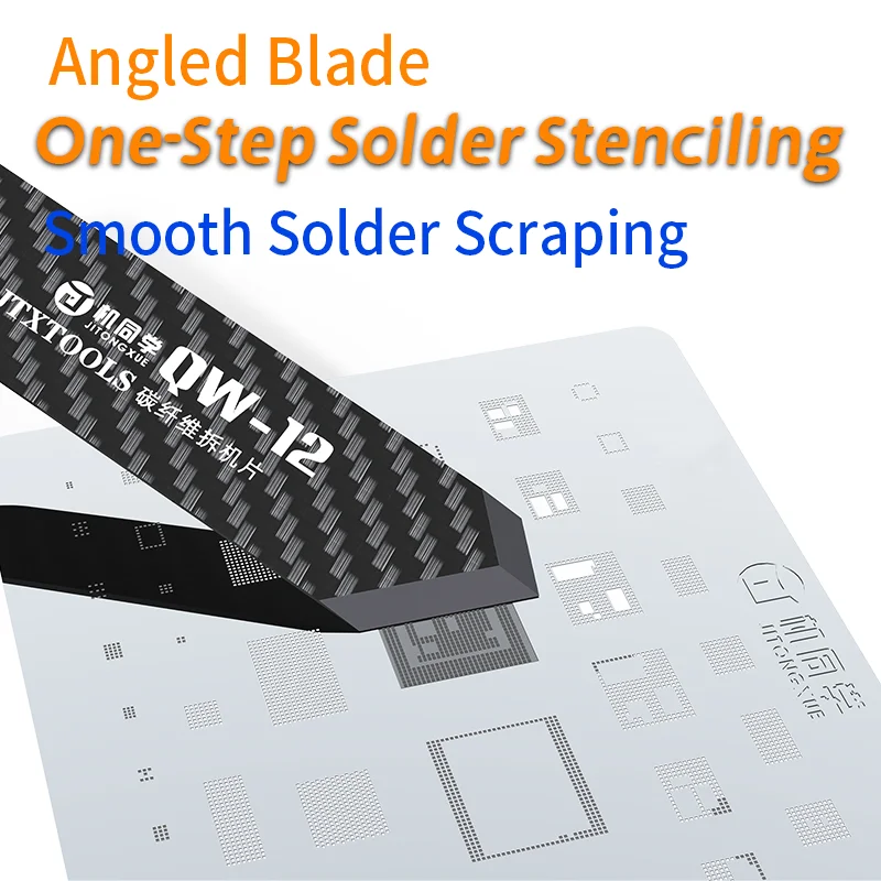 JTX QW11-14 Carbon Fiber Pry Pick Non-conductive Anti-static Spudger For Mobile Laptop Screen & Battery Adhesive Removal Tool