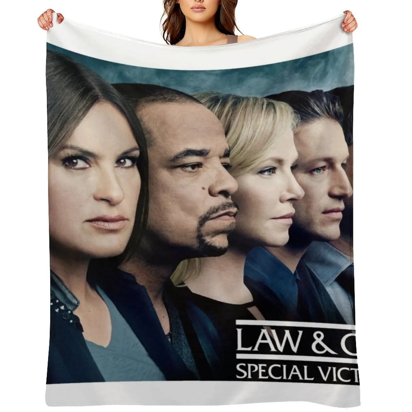 

Law & Order SVU Team Throw Blanket Comforter Bed linens Luxury Flannel Fabric Blankets