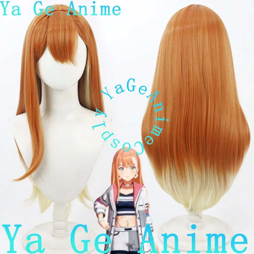 

Idolmaster: Shijou Takane, парик для косплея, двухцветный градиент, аниме-игры, Хэллоуин, карнавал, вечеринка, синтетические термостойкие волосы