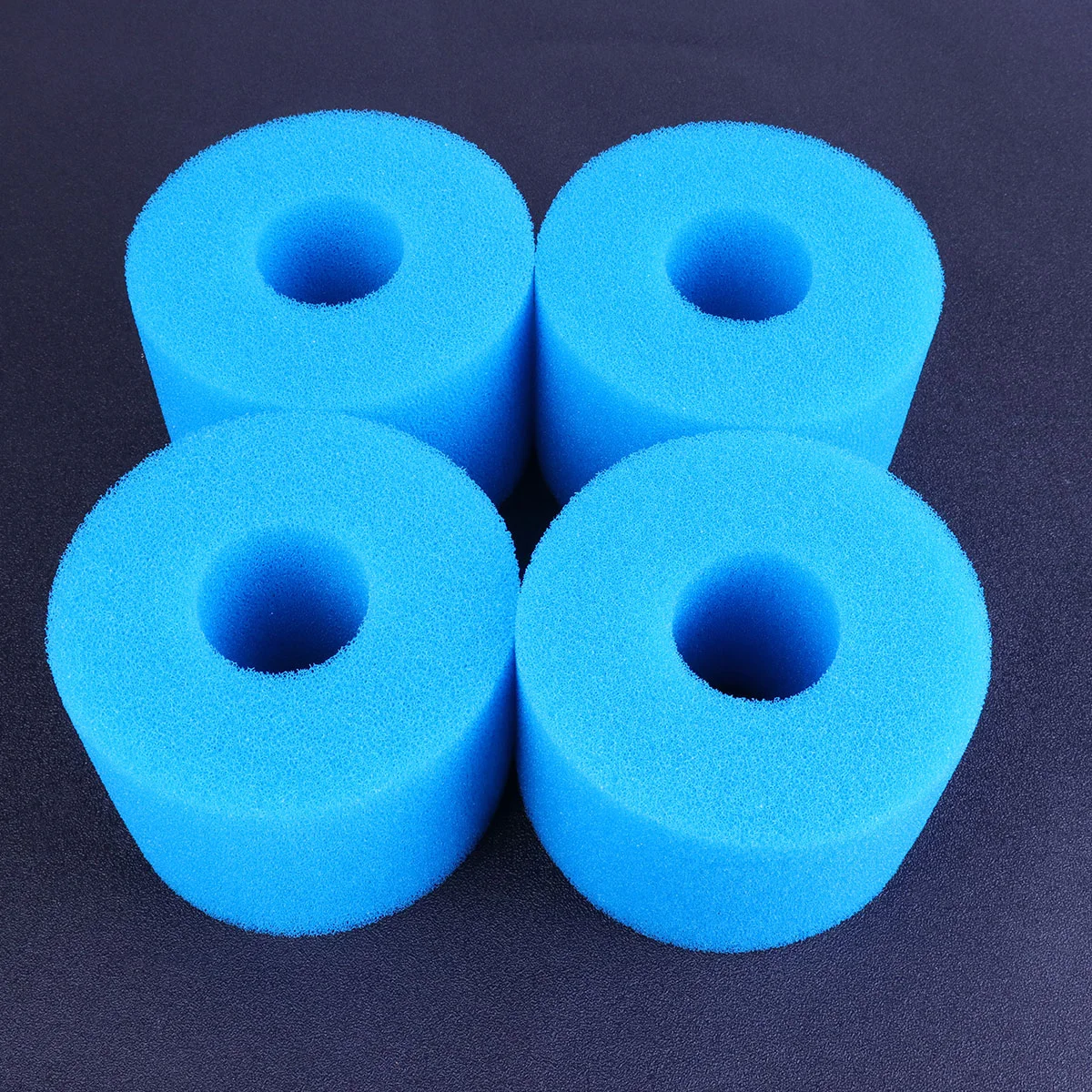 4pcs Filter Sponge Column Swimming Pool Filter Sponge Column Blue Sponge Column (Size 1) pre-filter sponge