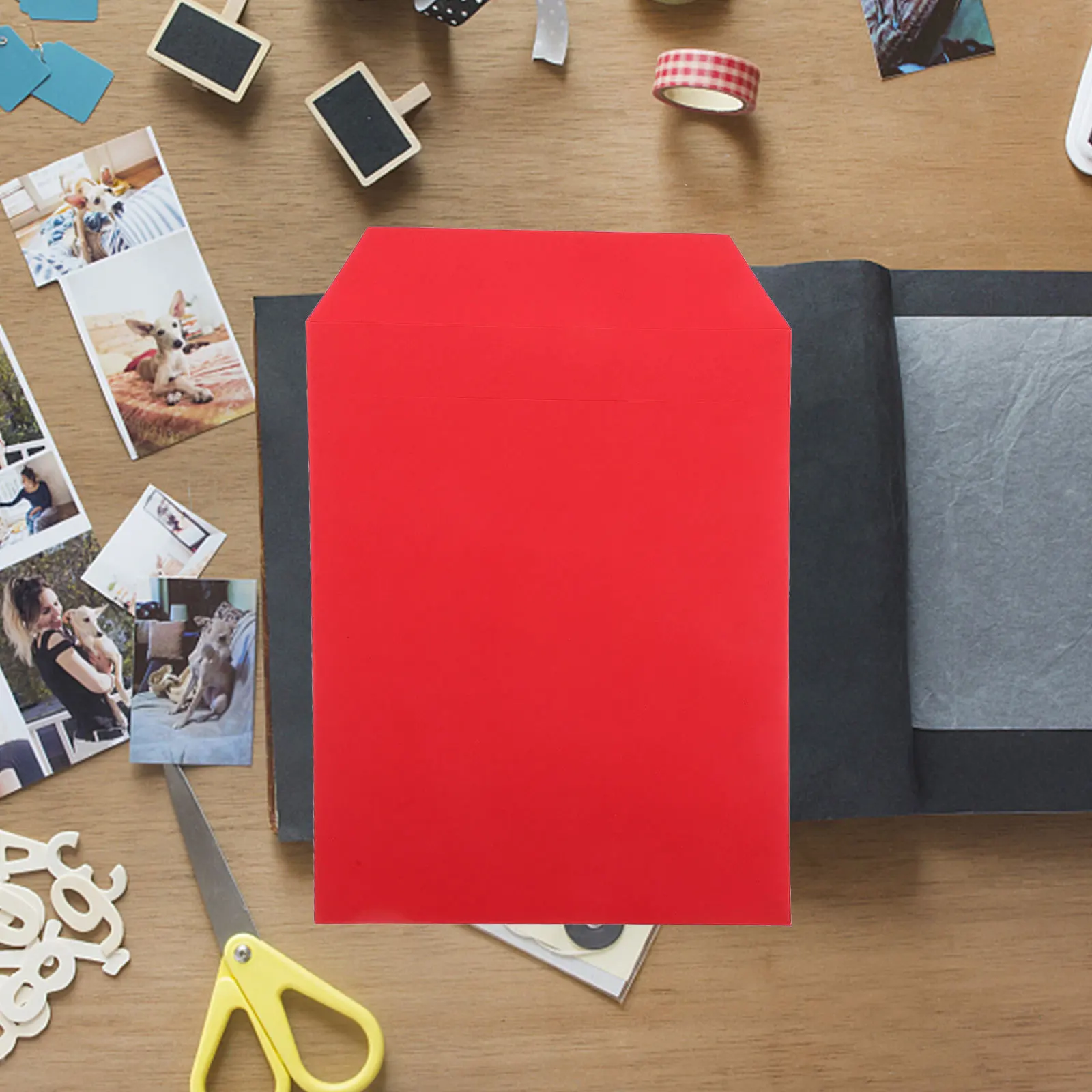 

10Pcs Office File Envelopes A4 Paper Document Storage Decorative Classic Photo Card Organizer Envelopes A4 File Bags