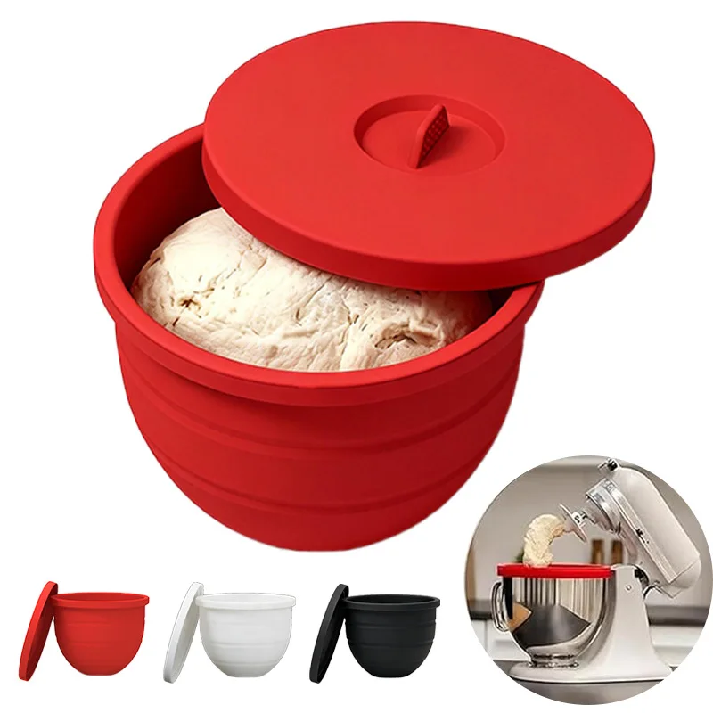 

Silicone Bowl Liner With Lids For Kitchen Aid Tilt Head Mixers 5 Qt Capacity Heat Resistant No Slip Design Accessory
