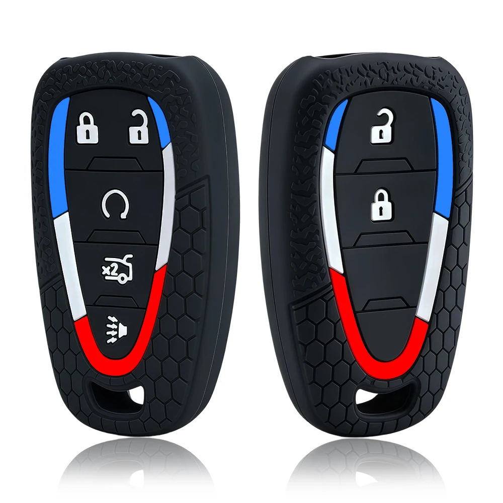 Fashion Silicone Car Key Cover For Chevrolet Malibu Blazer Traverse Cruze Spark Sonic Camaro Volt Bolt Trax Seeker Onix Equino