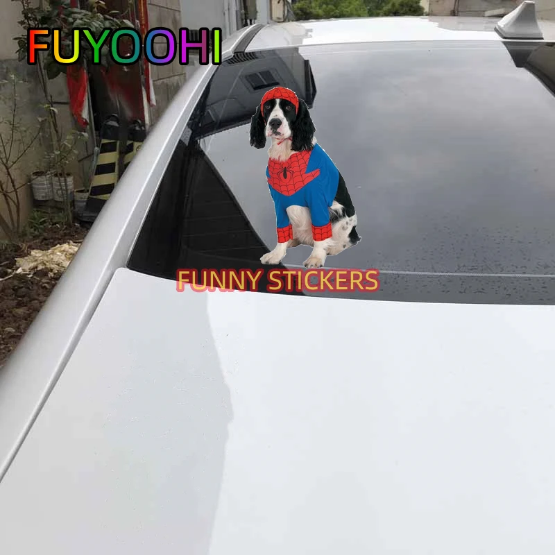 FUYOOHI Cruel Dog Car Sticker Clothing Decoration Decals Bathroom Accessories Home Animals Printing Moisture-proof