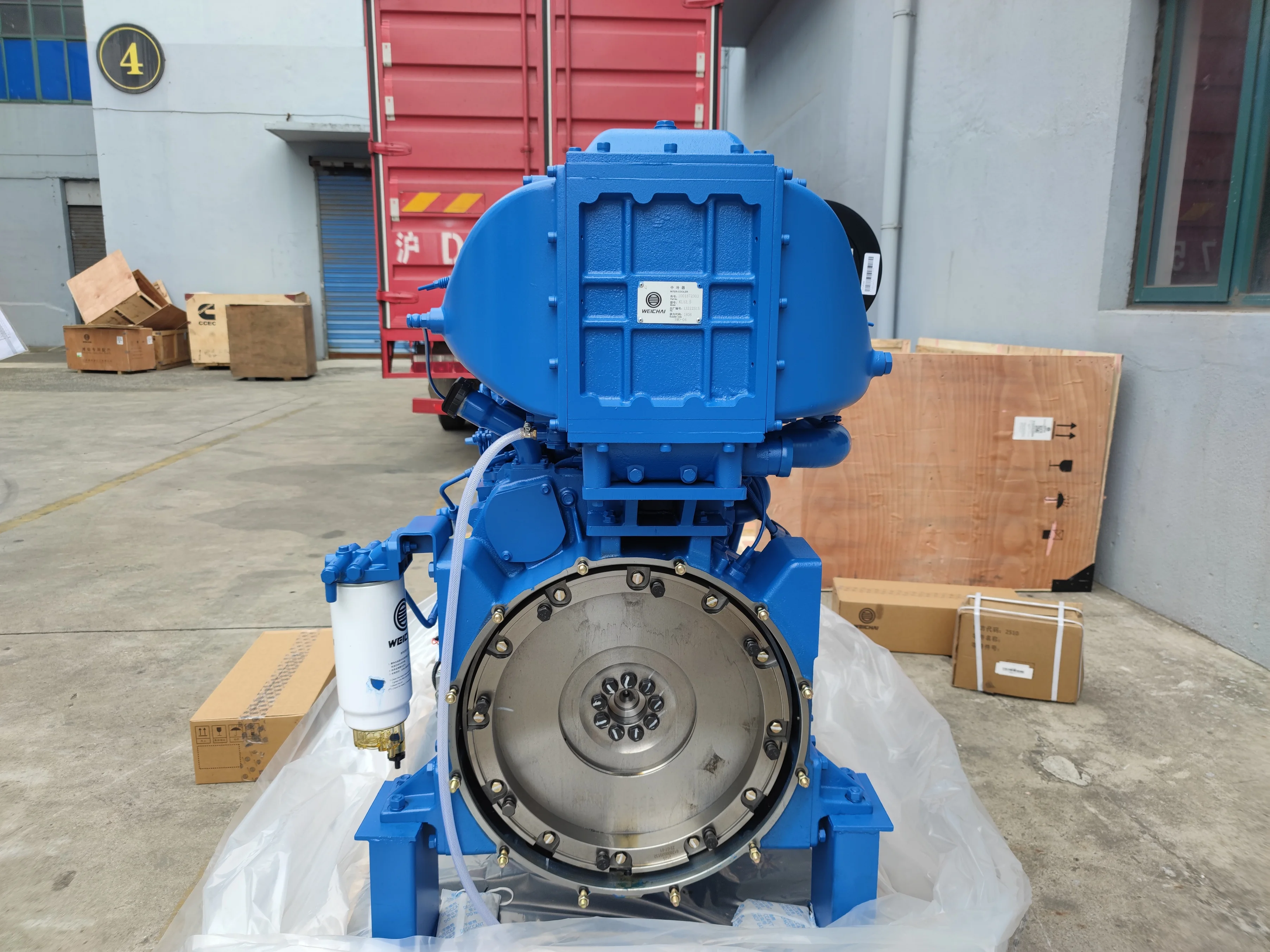 Weichai WP13 Serie 6 Cilindri 1800 giri/min 500 CV Motore marino WP13C550-18 Motore diesel per nave