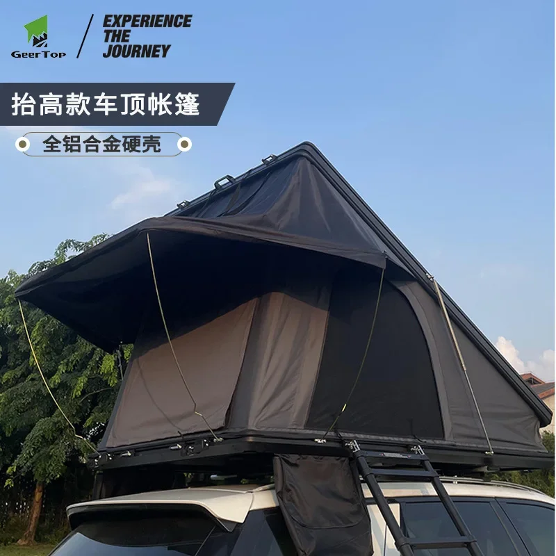 Cross-border hot-selling outdoor roof tent car travel aluminum alloy car tent camping overnight folding roof tent