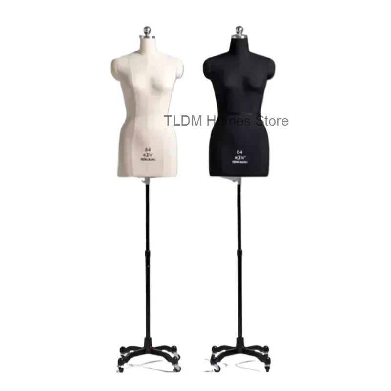 Sewing Female Tailor Mannequin Body for Clothes Design and Bust Dress Form Stand Metal Base Model Mannequin Display Stand