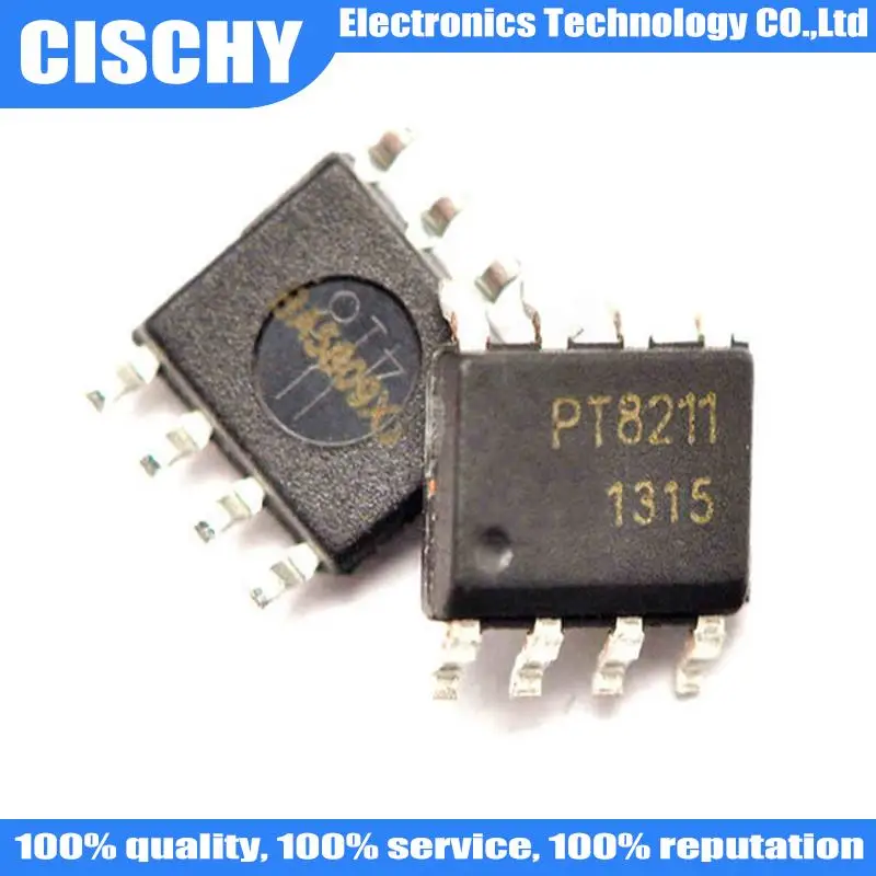 10pcs/lot PT8211 PT8211-S SOP8 16-bit digital-to-analog conversion chip In Stock